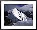 Climbers Hike up Ridge on Mt. Aspiring, New Zealand Framed Art Poster Print by Michae...