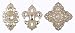 Club Pack of 12 Victorian Accents Jeweled Medallion Christmas Ornaments