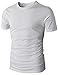 H2H Mens Casual Slim Fit Short Sleeve Crew-neck Summer T-Shirts of Various Colors