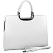 Woman Designer Briefcase Handbag Purse Bag White