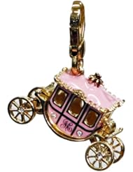 Juicy Couture - Princess Pink Carriage - Gold Plated Charm
