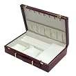 Classic Burgundy Jewelry Valet Organizer