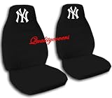 2 Black "New York" seat covers for a 1998-2001 Ford Ranger. 60/40 seat covers with armrest included.