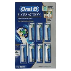 Oral B Triumph FlossAction Power Toothbrush Refills (6 ct), plus 1 Interspace Power Tip Refill