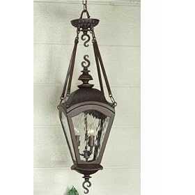 Amalfi Outdoor Pendant, 29Hx9.5 DIAM, TERRA BRONZE by 