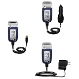 Deluxe Kit for the Sony Ericsson z520c includes a USB cable with Car and Wall Charger - Gomadic Brand w/ TipExchange Technology