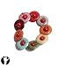 SG Paris Elastic Bracelet Multicolor Multicouleur Bracelet Elastic Bracelet Mixed Natural Material S
