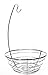 Value Saving Exclusive Wire Chrome Fruit Bowl with Embedded Banana Hanger Holder Tree