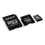Kingston - Carte m�moire flash ( adaptateurs microSD � SD/mini SD inclus(e) ) - 1 Go - microSD