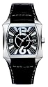 Police Gents Soho Black Leather Strap with Black Dial Watch