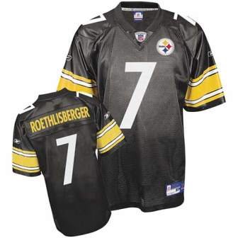 Reebok Pittsburgh Steelers Ben Roethlisberger Replica Jersey Medium