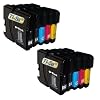 10 XL Patronen kompatibel zu Brother LC1100 LC980(4x schwarz & je 2x cyan magenta yellow)