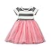 Hatop 1PC Lovely Toddler Infant Kids Baby Girls Summer Clothes Striped Dress