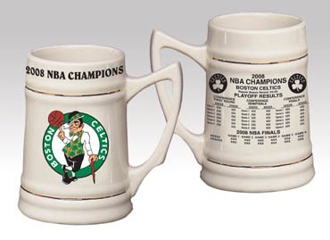 Buy BOSTON CELTICS 2008 NBA Champions Stoneware STEIN New by Hunter