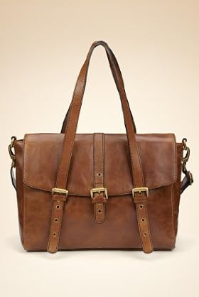 Leather Double Handle Satchel Shopper Bag