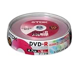 TDK 日本製 DVD-R 16倍速 インクジェットプリンタ対応(カラーミックス） ポットケース入り 10枚 DR47PWMC10PS