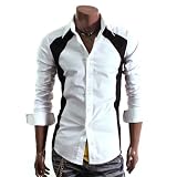 Mens Casual 2 Tone Slim Dress Shirts (EL19)
