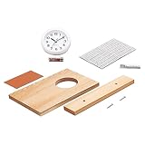 アーテック 木彫卓上時計(桂材) アラーム付 白 5086