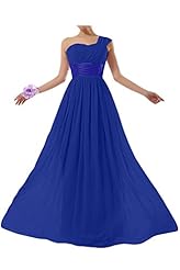 One Shoulder Chiffon  Dress