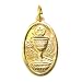 First Communion Gold Plated Oxidized Medal - MADE IN ITALY