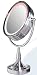 Zadro OVLV68 Lighted Oval Dimmable TableTop Makeup Vanity Mirror, Satin Nickel