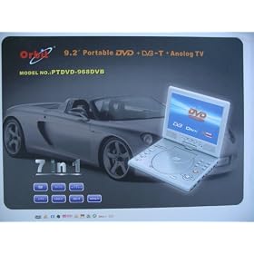 Feastronics Portable DVD Player with TV Tuner + 300 In-Built Games
