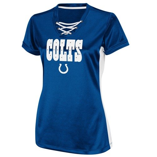 Indianapolis Colts Womens Blue Draft Me IV Jersey Top Shirt - L