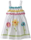 Good Lad Baby-girls Infant Seersucker Sundress With flower Appliques