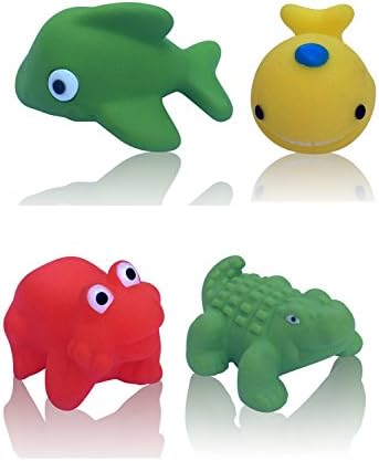 Ocean Bath Toys, 3 Pack cute figures (Characters and colors may vary) by KudaKid