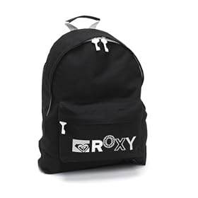 Roxy Rucksack / Backpack - Black Basic Girl Logo NEW