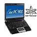 ASUS Eee PC 901 8.9-Inch Netbook (1.6 GHz Intel Atom N270 Processor, 1 GB RAM, 12 GB Solid State Drive, XP Home, 6 Cell Battery) Fine Ebony