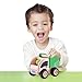 Wonderworld Green Miniature Wooden Dumper Push Toy - Real Rubber Tires +  Bonus Driver Included