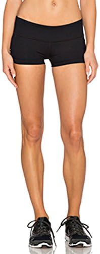 Women's Yoga / Cardio Shorts! Black with Coral Interior Waistband. (S)