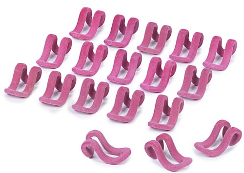 ClosetHangerFactory Slim-Line Set of (18) Mini Cascading Hooks (Hot Pink)