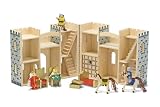 Melissa & Doug Fold & Go Mini Castle with Furniture and Dolls
