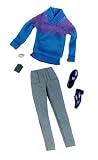 Ken Clothes: Blue Sweater & Gray Corduroy Fashion Outfit
