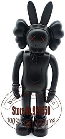 12 inch original fake Kaws pink rabbit kaws rabbit 100% real picture kaws factory product (Black)
