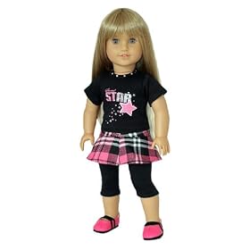 Pink Jogging Suit Jacket and Pants. Fits 18 Dolls Like American Girl Doll. by Silly Monkey