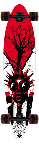 Speed Deamons Biohazard Complete Longboard (41.5 Inches Long)