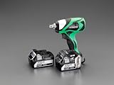 エスコ DC18V(1/2"DR)インパクトレンチセット(充電式) EA813DN-21SA