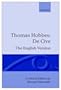 De Cive: The English Version (Collected Letters of Thomas & Jane Welsh Carlyle)