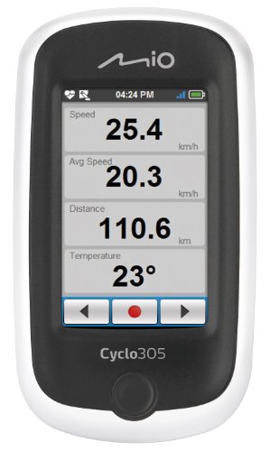 Mio 305E HR + C GPS Cycle Computer  - White/Black