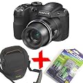eHome Bundle: Fuji S2950 Digital Camera 18x Zoom +4x NiMh Batteries+Charger+Case (Fujifilm Finepix S2950 HD 14MP 18x Zoom 3" LCD)