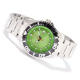 Bracelet en acier inoxydable Quartz Green des hommes de Crotone 44 mm Dial 20 ATM montre CA301228SSGR