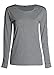 Forever Girls Plain Long Sleeves Scoope Neck Stretchy T-Shirt Top