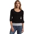 Mac & Jac Women's Cropped Cardigan With Woven Sleeve Detail