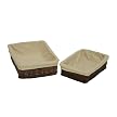 Seville Classics 2-pc. Willow Rectangular Basket Set