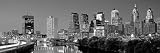 Us, Pennsylvania, Philadelphia Skyline, Night Photographic Poster Print by Panoramic Images, 24x8