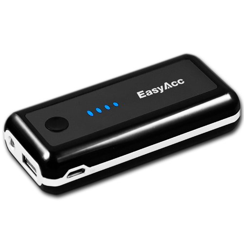 EasyAcc 5600mAh Power Bank Portable Emergency Universal USB external battery pack charger for Smart Phones iPhone 5 4s 4, Samsung Galaxy S3 i9300/Note 2 N7100, Google Nexus 4, Nokia Lumia 920 820, HTC ONE X, Sony xperia, Blackberry Curve 9320; iPad Mini, Google Nexux 7, MP3, MP4, GPS, Camera, Game Player and much more [Light and Small, but High capacity!]