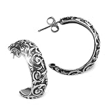 Search : Sterling Western Scroll Hoop Earrings
